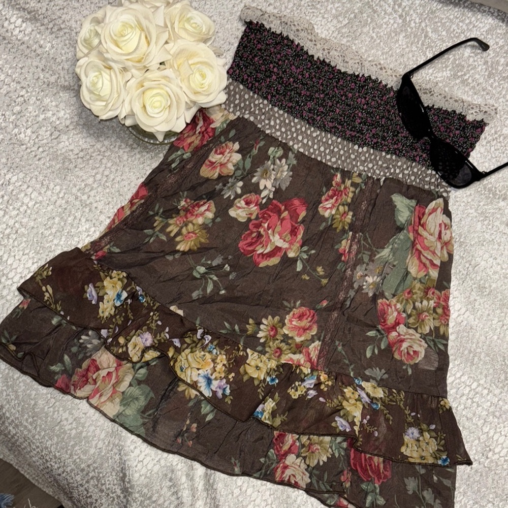 Daytrip Smocked A-Line tunic top